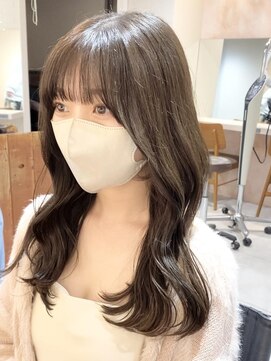 ネオリーブ チロル 横浜西口店(Neolive CiroL.) 秋冬モテカラー オリーブカラー 韓国風顔まわりカット