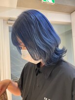 ガリカ シーム(Gallica/SEAM)&nbsp;【川辺晴加】ウルフレイヤーxネイビーブルー/ハイブリーチ