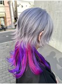 ○ロングウルフカットクラゲウルフヘア推しカラー○表参道