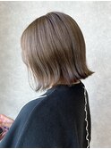 【obje't ciel】外はねボブ×ミルクティーベージュ【山口紗季】