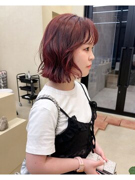 スニュウ(snuw) 【snuw_hotaru】透明感カラー暖色カラーボブ