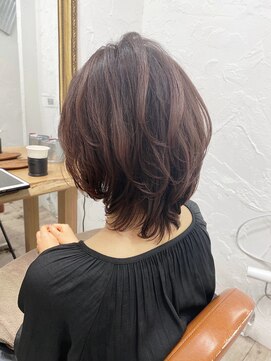 ミッシェル アフロート(michelle afloat) 30代40代50代◇前上がりトップふんわりひし形style◇