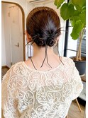ヘアアレンジ・アレンジセット・結婚式お呼ばれヘア