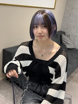 ローレン(Lolen.) 【ライラックブルー×ブラック/小顔ヘア】嶋津 雄大