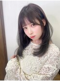 レイヤーカット 韓国風ヘア 顔周りカット ハイレイヤーカット