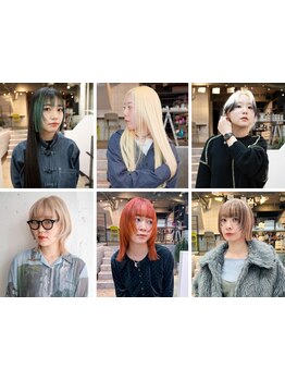 トレンドのハイトーンカラーをはじめ、MARKETではブリーチダメージを最小限にサラサラな仕上がり◎