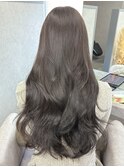 髪質改善カラー　暗めグレー