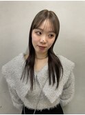 グレージュ×ブラック ルーツカラー