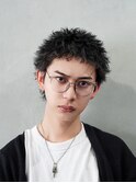 渋谷スパイキーパーマスパイキーショートパーマ刈り上げショート