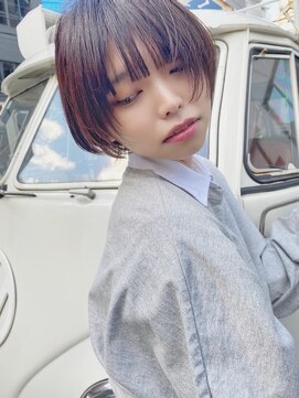 ノールート(No√) 小顔ショートボブ/ピンクラベンダーグレージュ/大須/矢場町