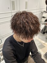 ヘアーアンドメイク ニューヨークニューヨーク 姫路店(Hair&Make NYNY) ツイストスパラルパーマ メンズマッシュ