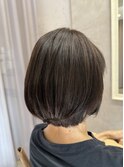 ツヤツヤ白髪染め髪質改善カラー