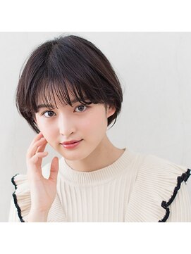 モンド ヘアクリエーション 新栄店(monde hair creation) 【monde】丸みショート×美シルエット×ヘーゼルブラウン