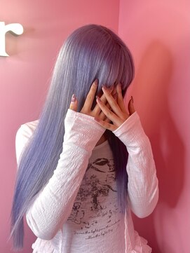 ダズリングディア(Dazzling Deer) ロング/パープル/ハイトーン/ペールカラー/レイヤーカット