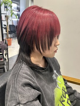 ウルフカット/エンドカラー