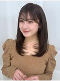 【F】似合わせかわいいナチュラルヘア前髪顔まわりカット