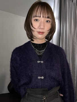 ヨハク 大阪梅田中崎町(yohaku) 【misaki】ボブレイヤー×オリーブベージュ