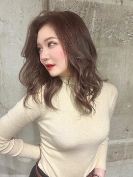 ガルボ ヘアー(garbo hair) ブリーチなしカラー 10代 20代 ヘーゼルベージュ ブラウン