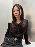 《CODE.LINE》レイヤーカット×暗めカラー