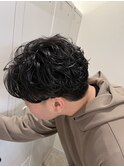 セットが簡単◎色気のあるニュアンスメンズパーマ