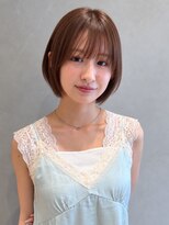 ルーチェ 溝の口(Luce)&nbsp;透け感バングのマロンカラータッセルボブ
