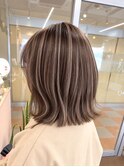 白髪ぼかしハイライトカラー