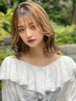 サードバイローラン(THiRD by ROULAND) デジタルパーマミニウルフテラコッタくすみブルー20代30代40代