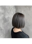 立体感アッシュグレーバレイヤージュ☆ブリーチ2~3回以上