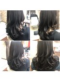 ロングヘアコテまき