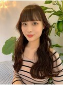 韓国ぱっつんロング☆