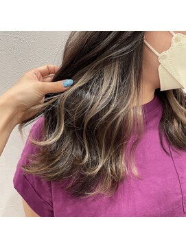 ザ ランド(THE LAND) インナーハイライト_ベージュカラー_インナーカラー_ハイライト