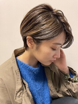 ドロップ(drop) ハイライトでイメチェン/ハンサムショート/20代/30代/40代