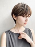 小顔補正立体カットショートボブショコラアッシュ20代30代40代