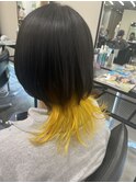 ダブルカラーオレンジベージュカラーケアブリーチ韓国ハイトーン
