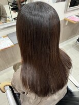 ヘアアンドメイク 心座(hair&make) 大人女性の艶髪ストレート　福田昌子