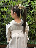シンプルポニーテール