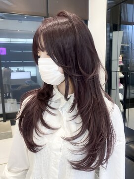 キーン 吉祥寺店(keen) #NANAKO レイヤーカット×ブラックベリー