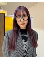 ノラ シンディ(NORA CYNDY)&nbsp;ピンクラベンダーカラーロングレイヤーカット