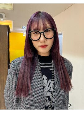 ノラ シンディ(NORA CYNDY) ピンクラベンダーカラーロングレイヤーカット