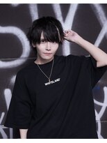 ポプルス(popls)&nbsp;王道マッシュウルフ/黒髪×デザインカラー