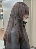 ブリーチなし ラベンダーグレージュ 冬カラー