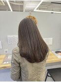 柔からモーヴベージュカラー【三國麗奈】