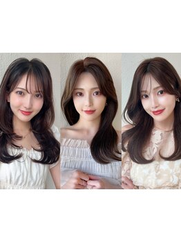 前髪×顔周りカットで叶う小顔魅せが叶う◇高いカット技術で扱い易い優秀ヘアをご提供します＊