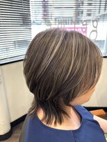 ジェルム ヘアーワークス(germe hair works)&nbsp;白髪ボカシ×ウルフスタイル
