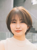 ガーデンヨコハマエスト(GARDEN YOKOHAMA est)&nbsp;ショート　ショートボブ　ハンサムショート　前髪　暗めカラー