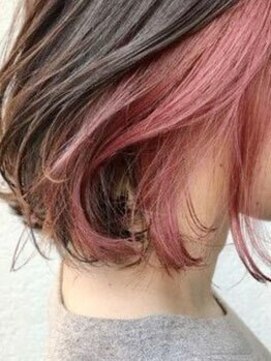 トゥルートラスト アン 下石田店(True Trust un) おしゃれな大人のインナーカラー イヤリングカラー ピンクカラー