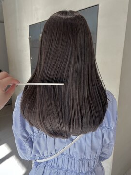 ヘアー アイス ルーチェ(HAIR ICI LUCE) ブリーチなし暗めカラーヘーゼルグレージュオリーブグレー/今枝
