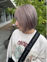 テクライズ 豊橋店(TECHRISE) ☆ブリーチ、ミルクティー、シルバーベージュ+ハイトーンボブ☆