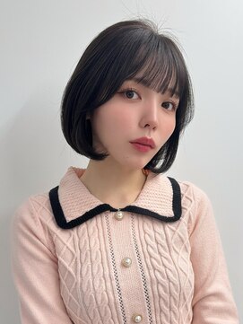 エアー 横浜(AIR) ◎暗髪内巻き艶ボブ