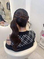 ニューミー(new me)&nbsp;編みカチュサイドポニー